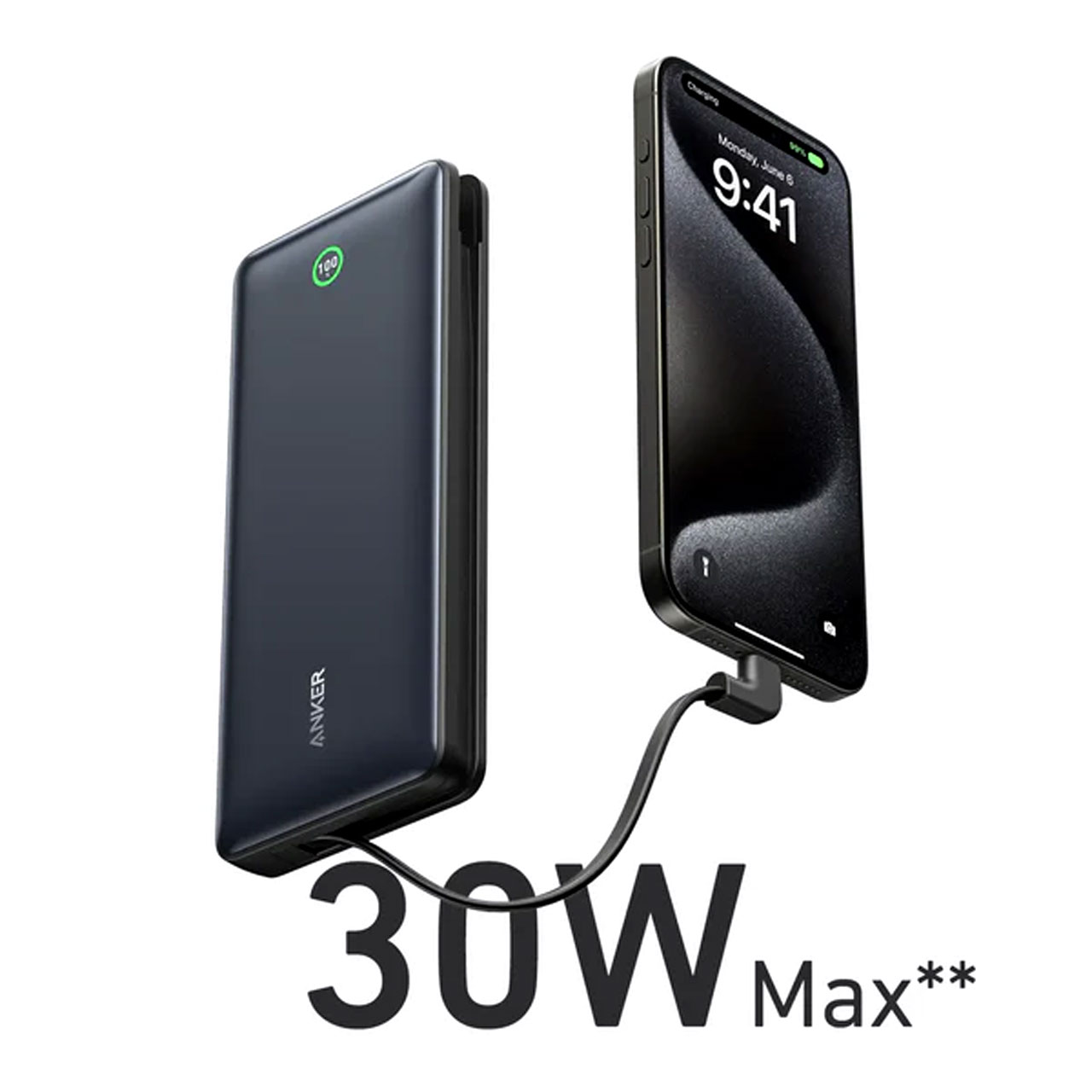 پاوربانک 30 وات (PD و فست شارژ) Anker 20000mAh مدل A1387H11