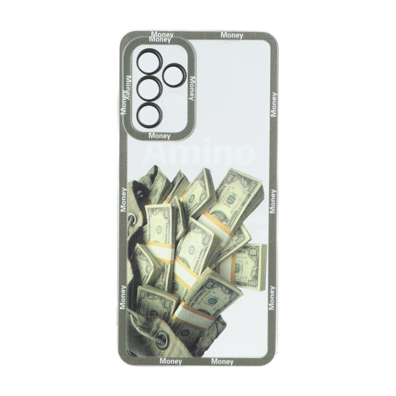 قاب ژله ای طرح دار دور رنگی طرح Money مناسب برای سامسونگ گلکسی A52 و A52s