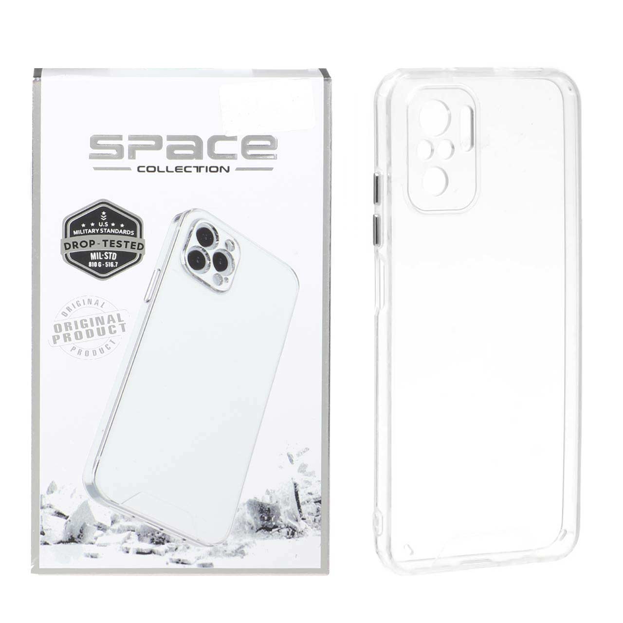 قاب شفاف و ضد ضربه Space مناسب برای شیائومی ردمی نوت 10 4G، ردمی نوت 10 اس و پوکو ام 5 اس
