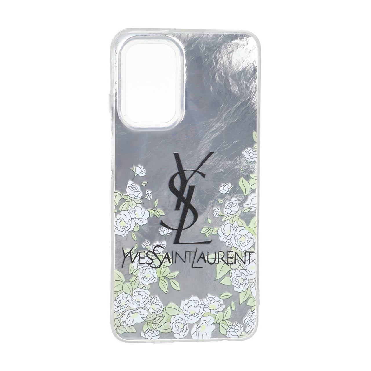 قاب اطلسی طرح YSL گل رز مناسب برای سامسونگ گلکسی A32 4G