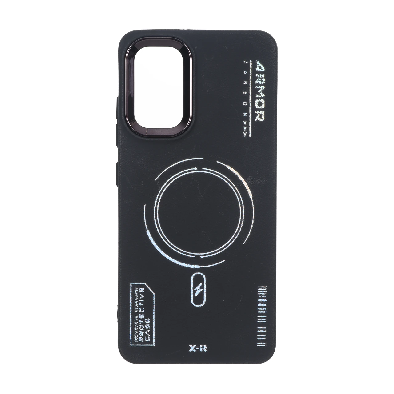 قاب Armor لنز متال Texture طرح مگ سیف مناسب برای سامسونگ گلکسی A32 4G