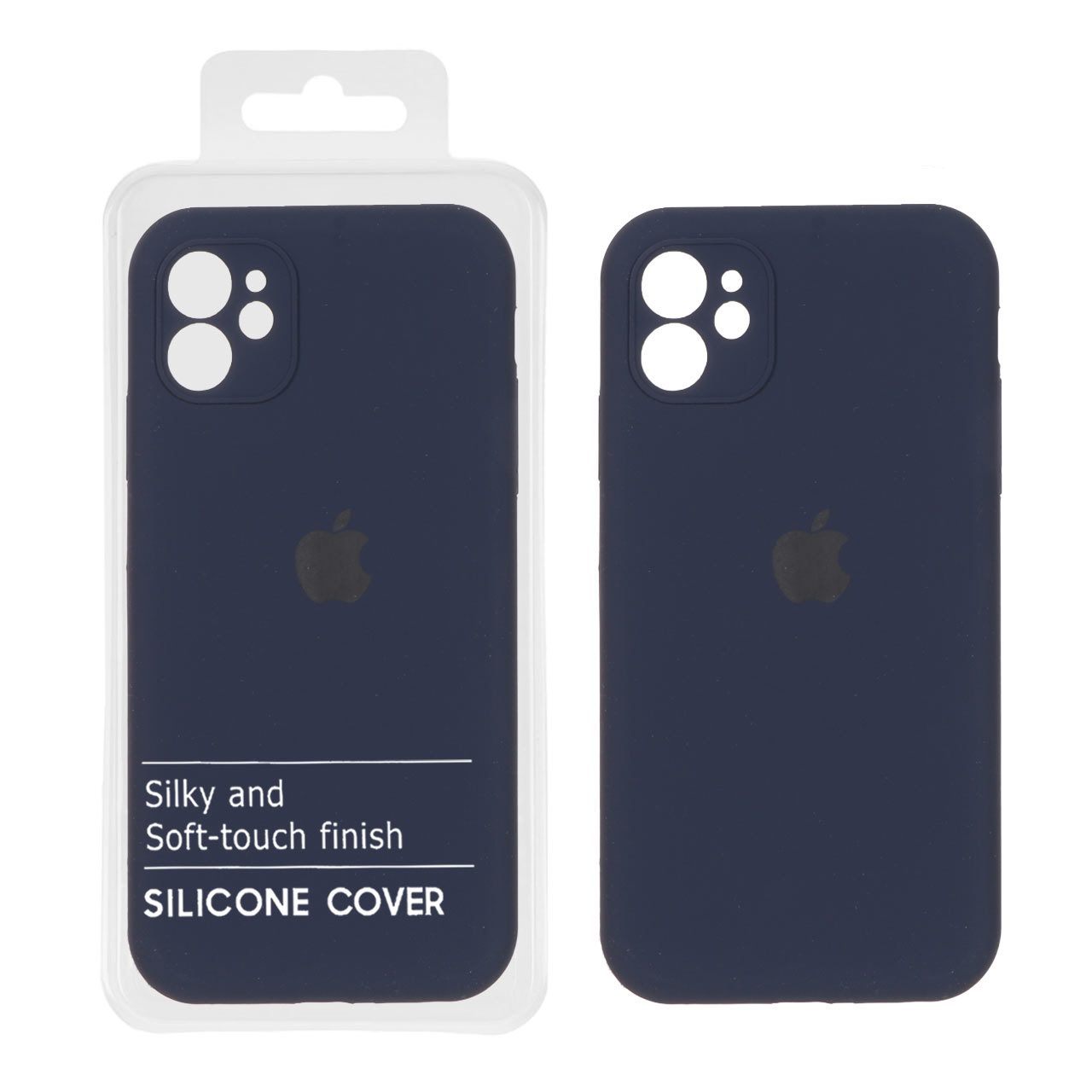 قاب سیلیکونی پاک کنی اورجینال Master Quality مدل Apple iPhone 11 - سرمه ای (پک دار)