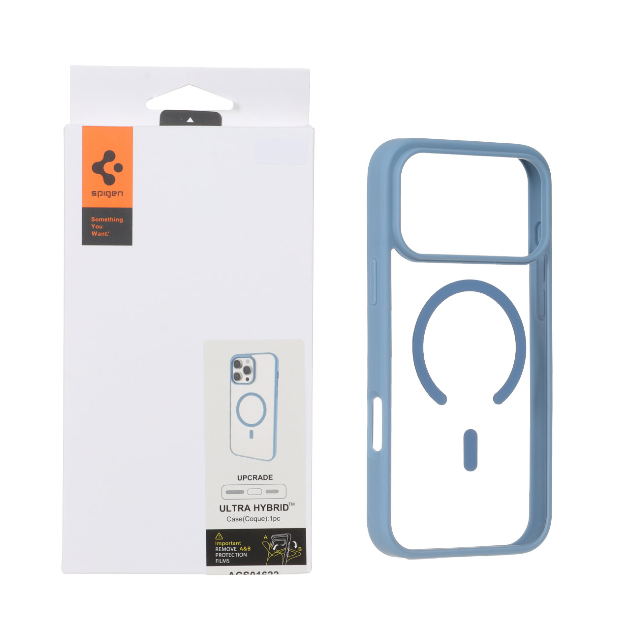 قاب مگ سیف اورجینال Spigen مدل Ultra Hybrid برای آیفون 17 پرو مکس - رنگ آبی