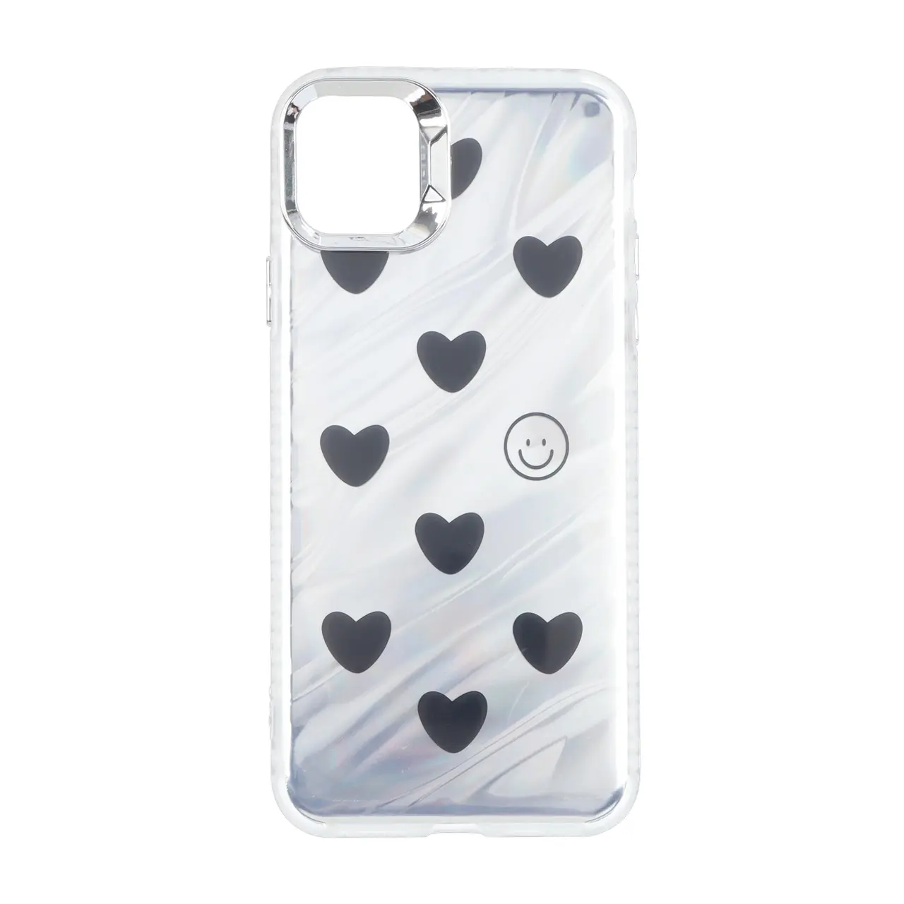 قاب Pucker هفت رنگ دور ژله ای مات لنز کروم Apple iPhone 11 Pro Max - طرح 359