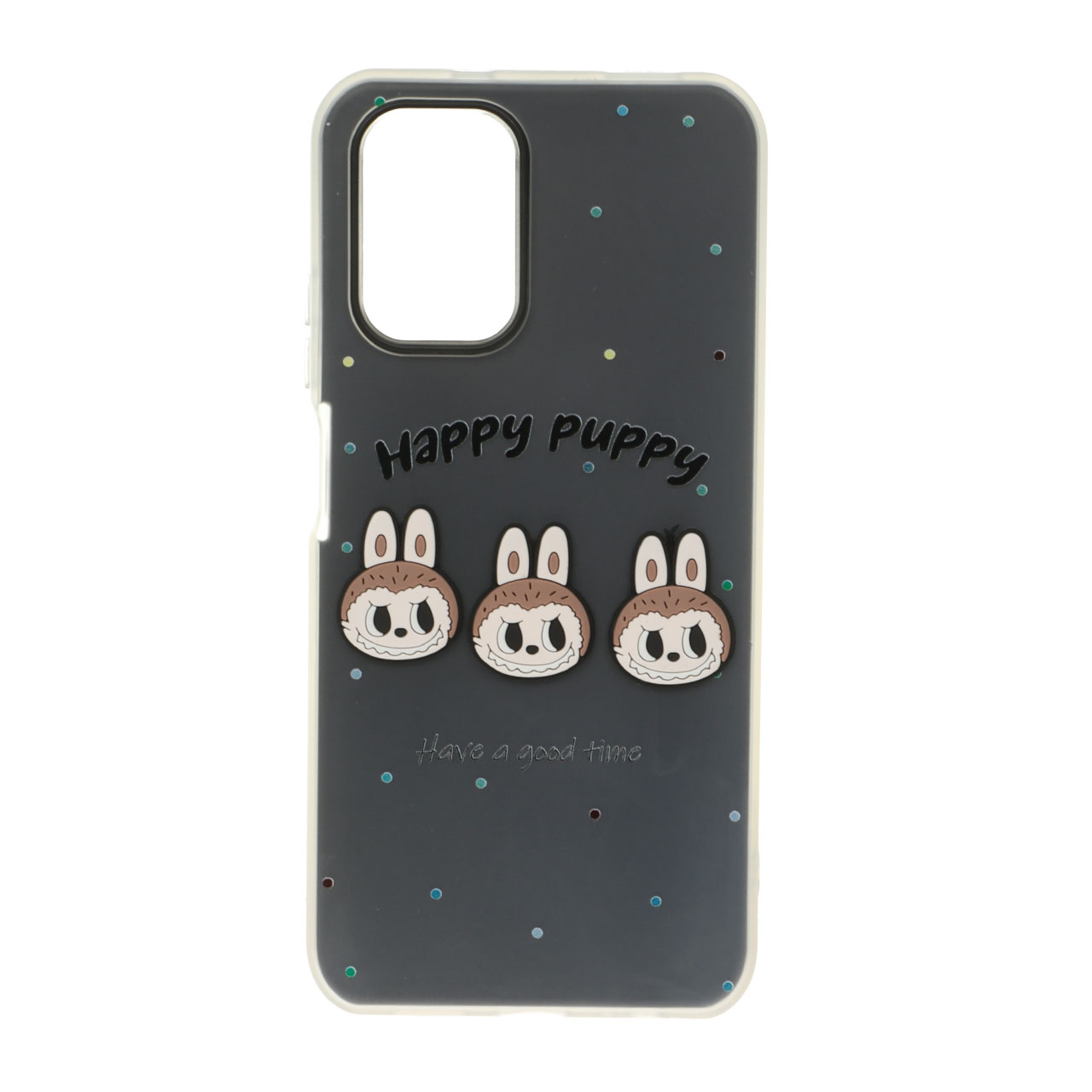 قاب طرح Happy Puppy عروسک برجسته دو لایه مناسب برای شیائومی ردمی نوت 10 4G / ردمی نوت 10 اس / پوکو ام 5 اس
