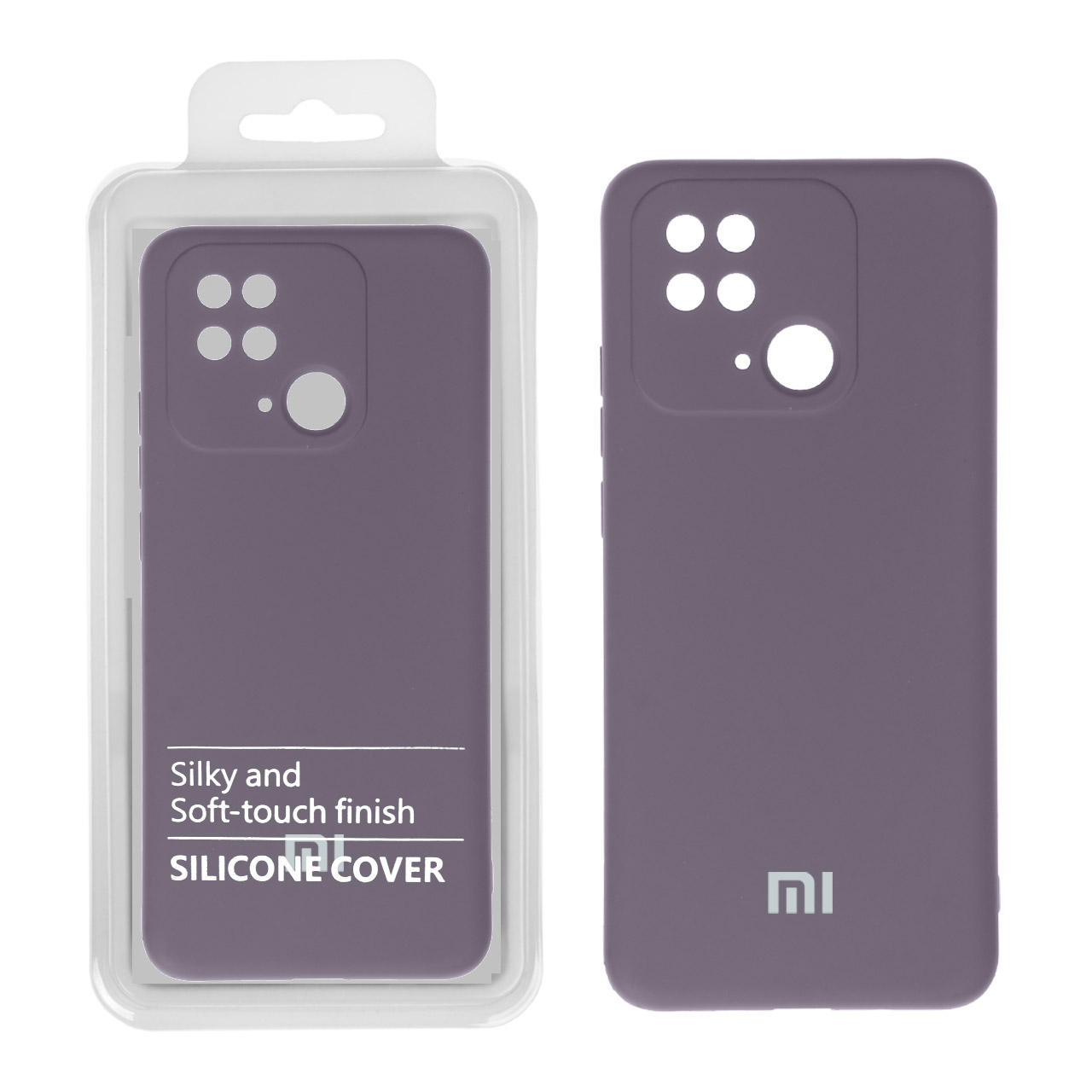 قاب نیو سیلیکون محافظ لنزدار RFF مدل Xiaomi Redmi 10C بنفش (پک دار)