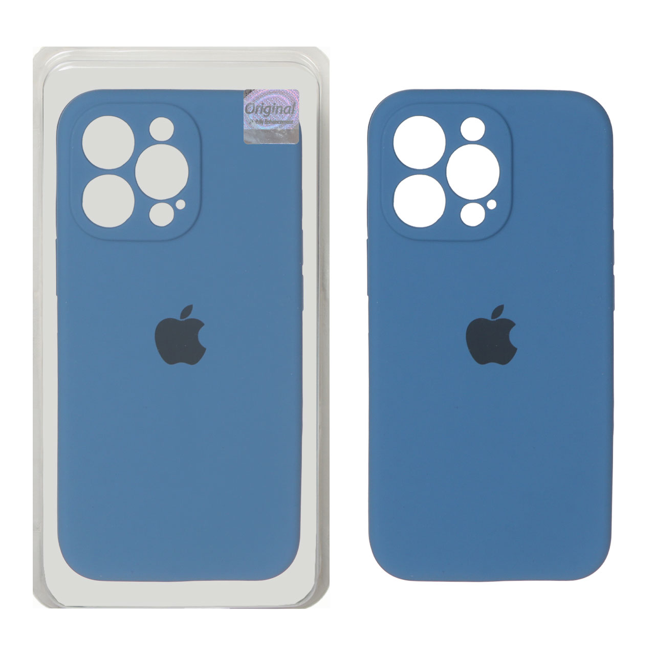 قاب سیلیکونی پاک کنی اورجینال Master Quality مدل Apple iPhone 13 Pro - آبی تیره (پک دار)