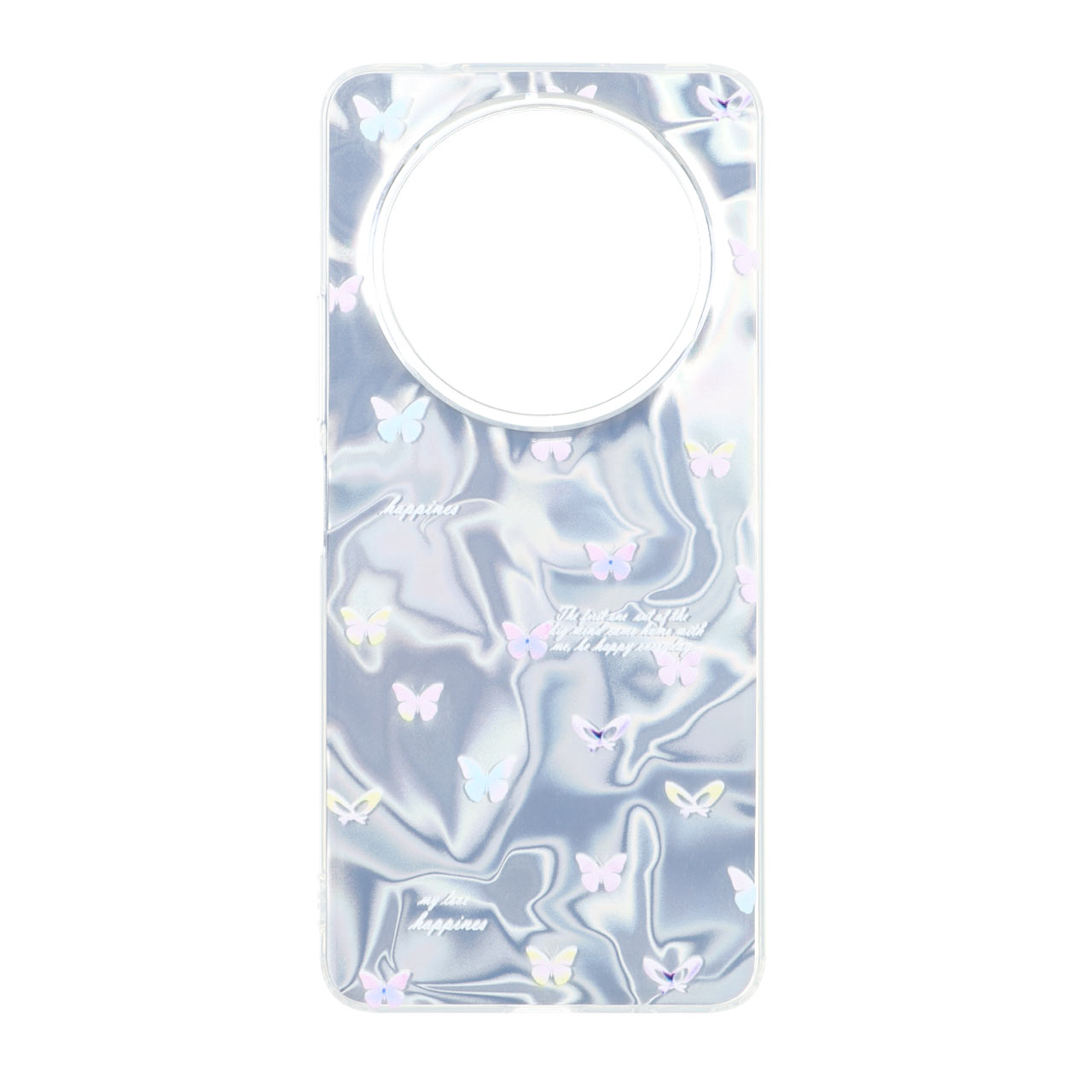 قاب طرح Silver Cloud پروانه‌ای دور ژله‌ای مناسب برای شیائومی ردمی A3، A3x و پوکو C61