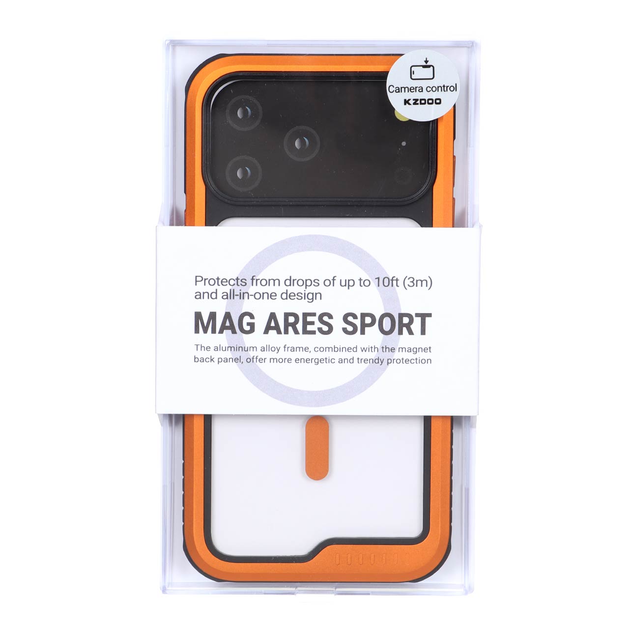 قاب KDoo مدل MAG ARES Sport نارنجی مناسب برای آیفون 17 پرو مکس