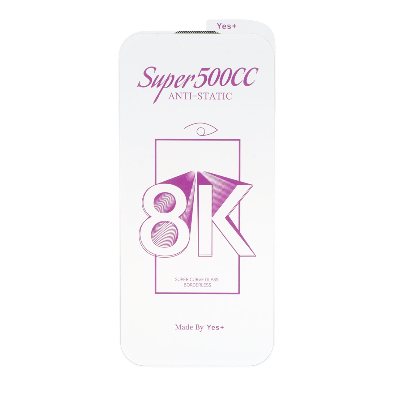 محافظ صفحه نمایش شیشه ای اورجینال بدون حاشیه Super 500CC 8K Yes Plus مدل Apple iPhone 17 / iPhone 16 Pro