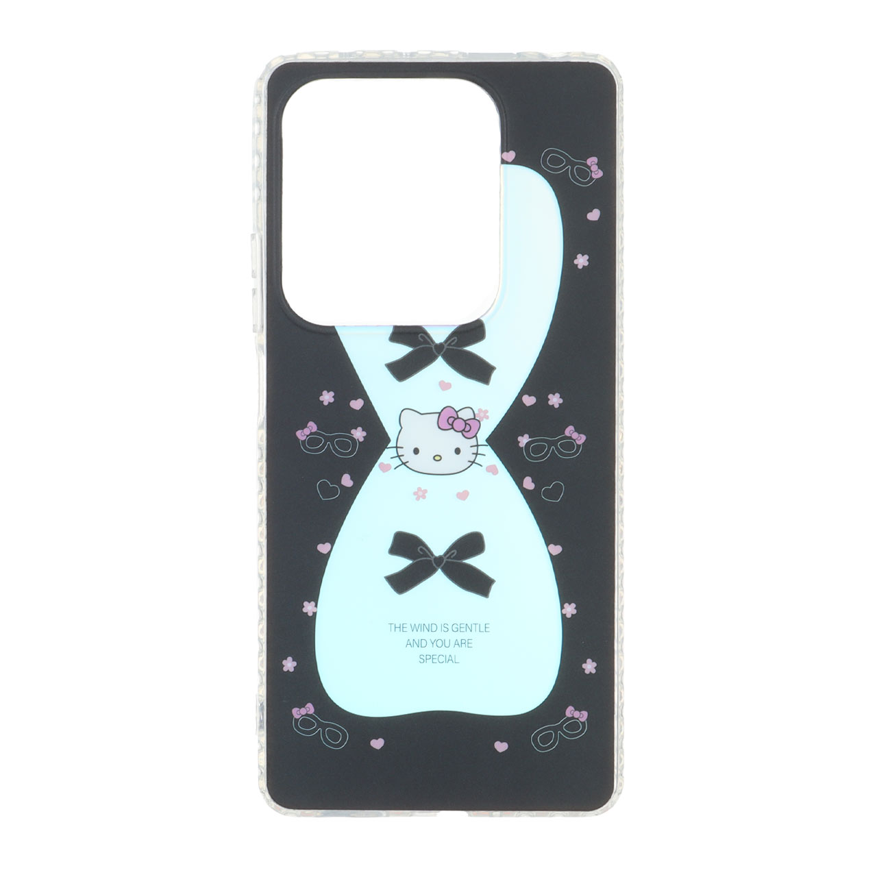 قاب هولوگرامی Kitty مات دور ژله ای مناسب برای شیائومی ردمی نوت 14 اس / نوت 13 پرو 4G / پوکو ام 6 پرو 4G - مشکی