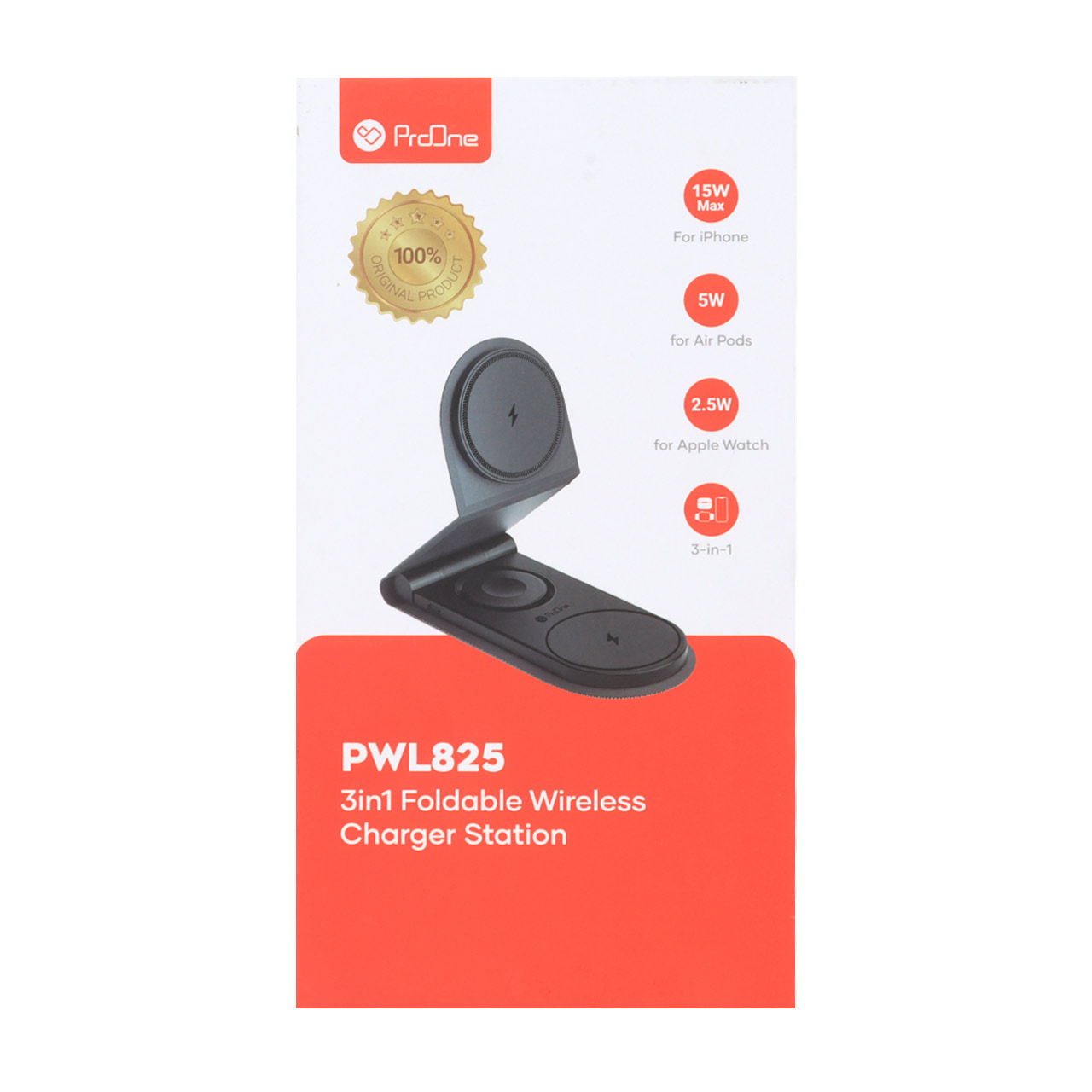 شارژر وایرلس ProOne مدل PWL825 توان 15 وات