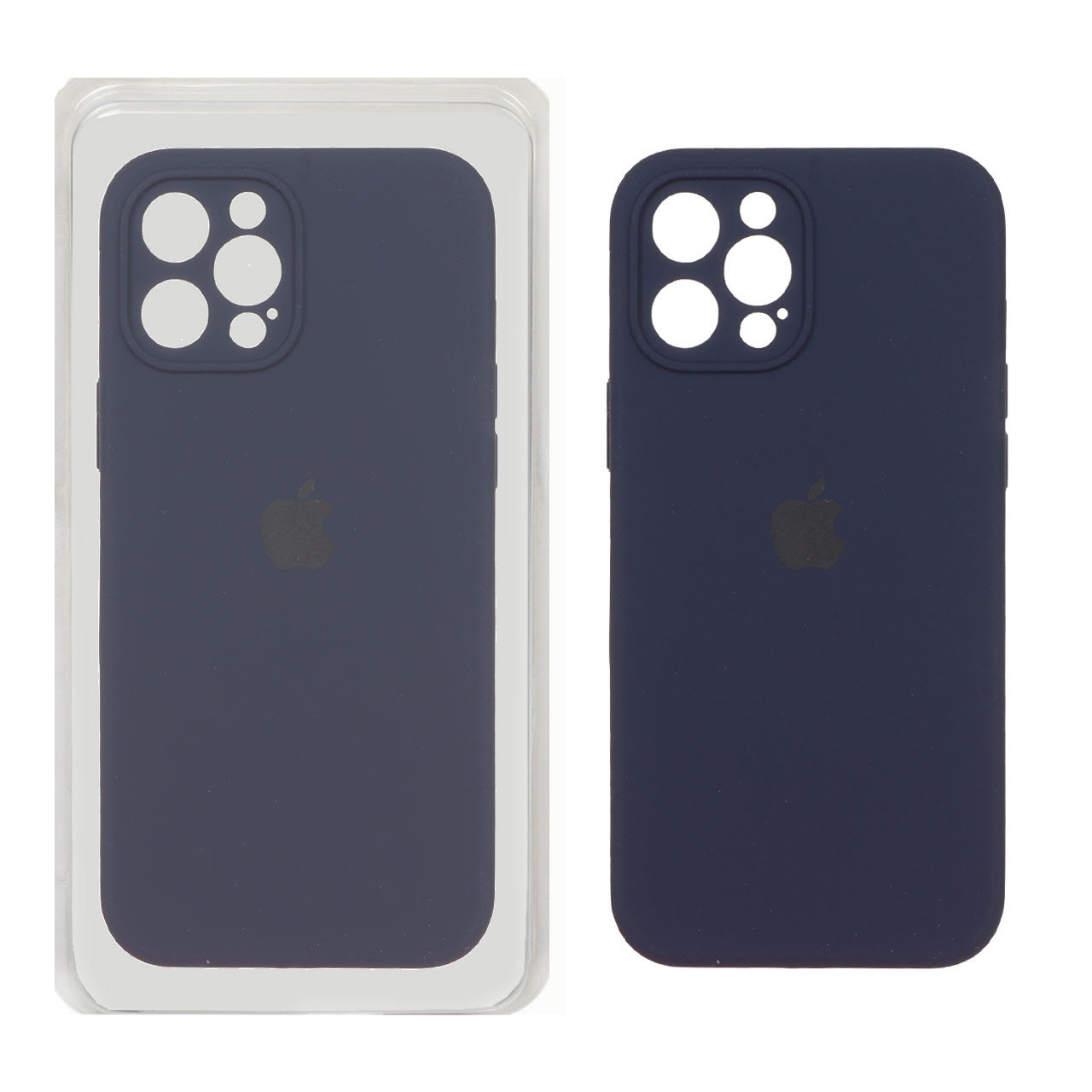 قاب سیلیکونی پاک کنی اورجینال Master Quality مدل Apple iPhone 12 Pro Max - سرمه ای (پک دار)