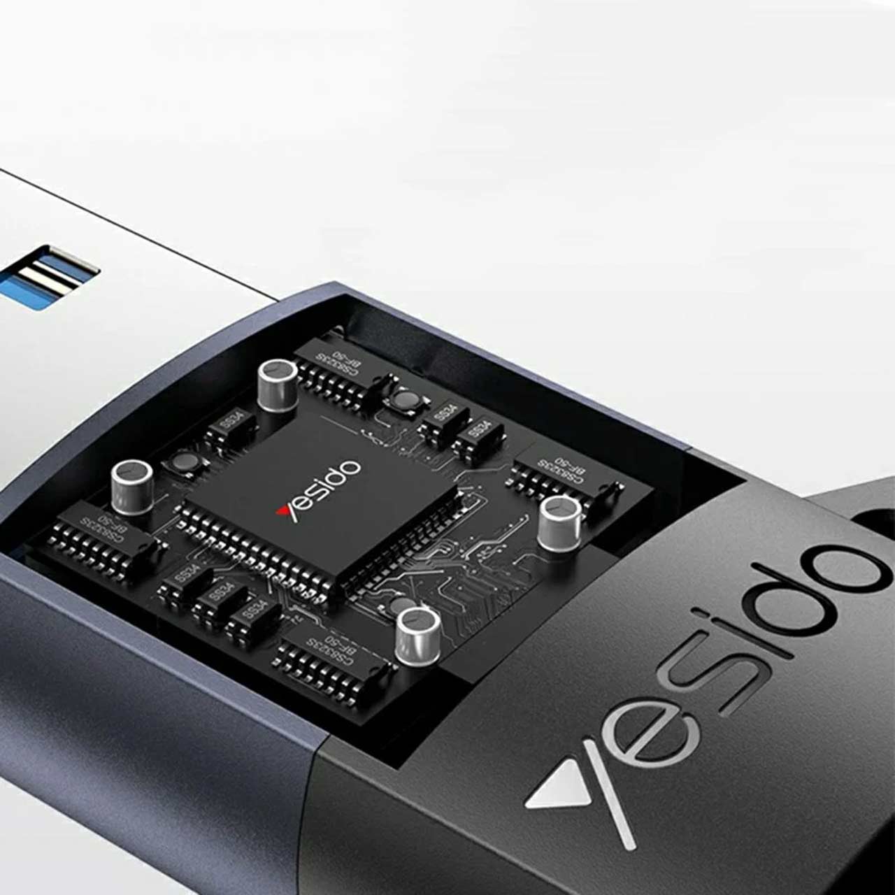 تبدیل USB به Type-C یسیدو مدل GS34 با توان 18 وات رنگ مشکی