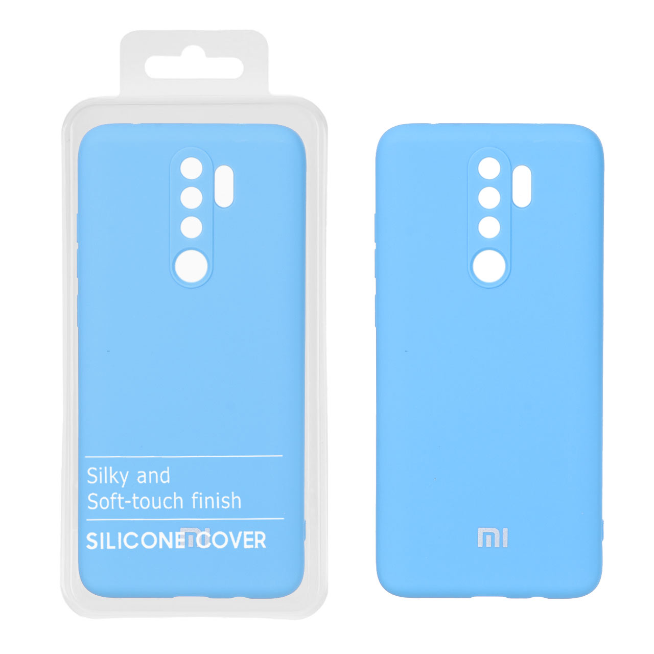 قاب نیو سیلیکون محافظ لنزدار RFF مدل Xiaomi Redmi Note 8 Pro - آبی (پک دار)