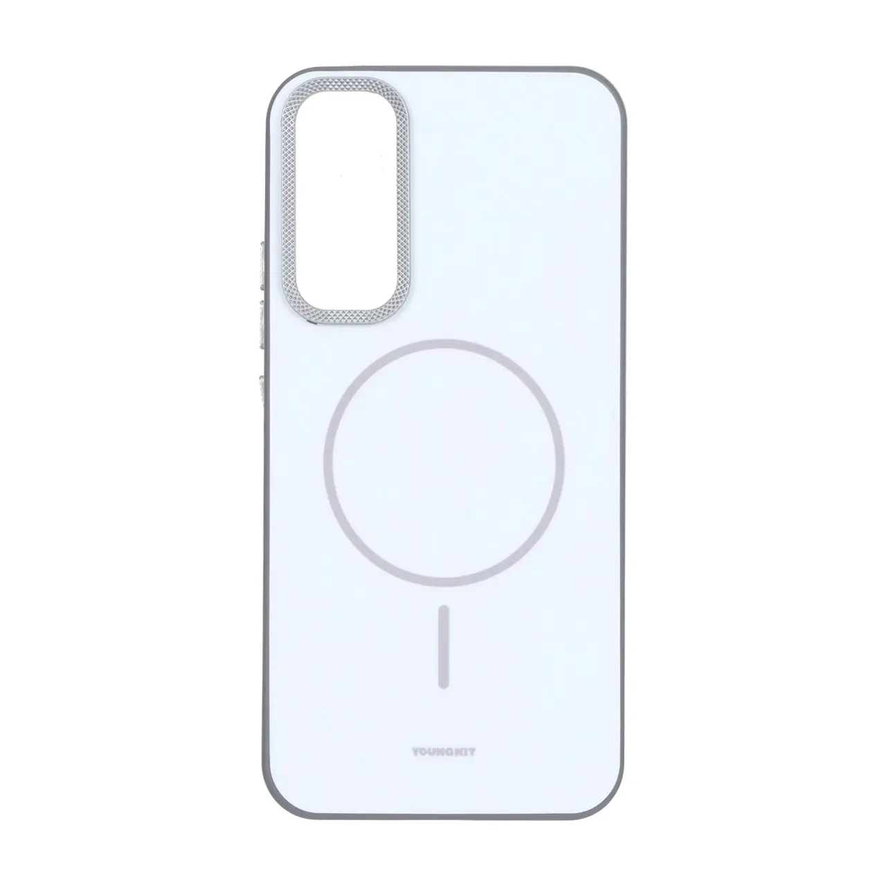 قاب Youngkit طرح مگ سیف دور لنز کربن Samsung Galaxy A34 - سفید