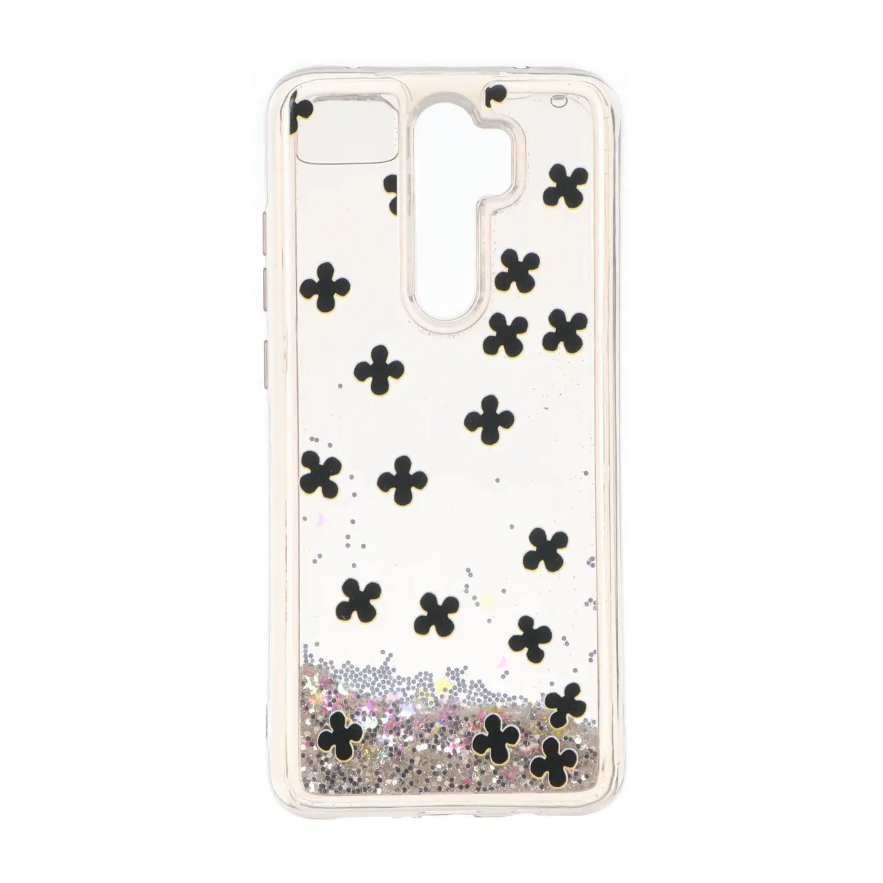 قاب آکواریومی اکلیلی طرح دار دور ژله ای Xiaomi Redmi Note 8 Pro - کد 183