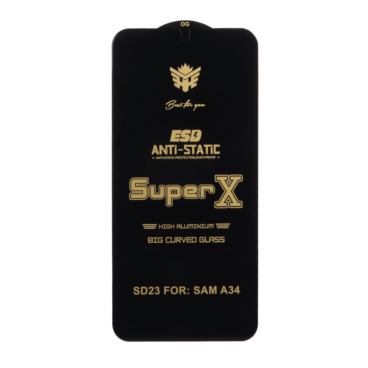 محافظ صفحه نمایش آنتی استاتیک Full Cover Super X مدل Samsung Galaxy A34
