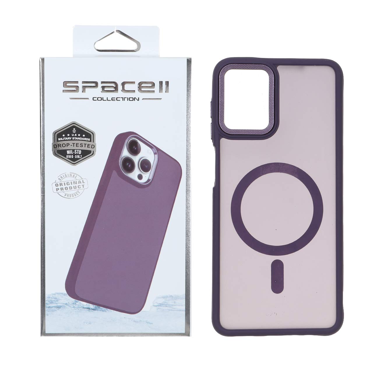 قاب Space مات لنز کربن طرح مگ سیف مناسب برای سامسونگ گلکسی A12 / M12 / F12