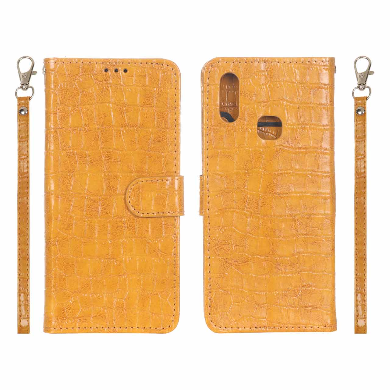 کیف موبایل مگنتی کروکو MNC مدل Samsung Galaxy A10s - عسلی