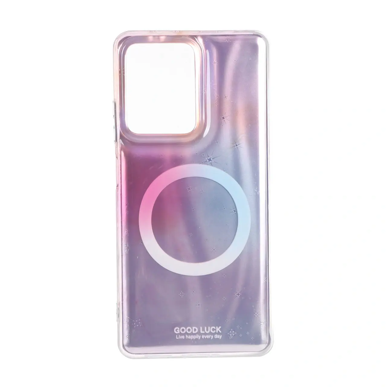 قاب Good Luck ستاره ای دور ژله ای طرح مگ سیف Xiaomi Redmi Note 12 Pro 5G / Xiaomi Poco X5 Pro 5G - یاسی