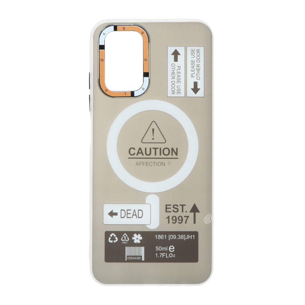 قاب طرح Caution مگ سیف دور مات مناسب برای شیائومی ردمی نوت 10 4G، ردمی نوت 10 اس و پوکو ام 5 اس