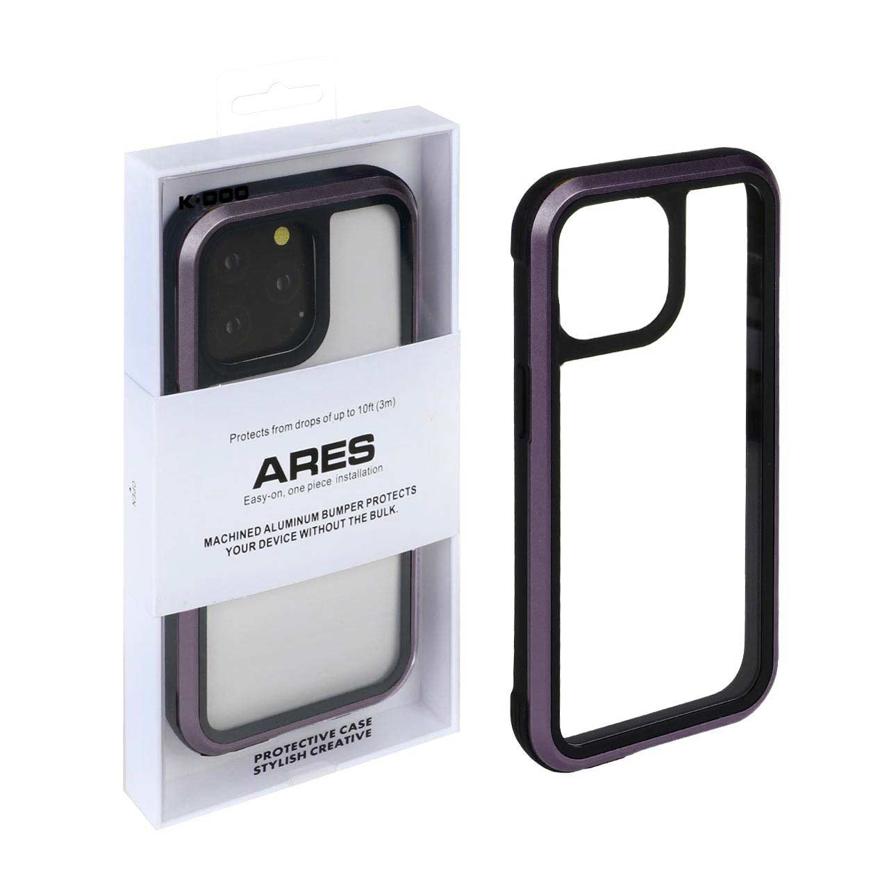 قاب Original KDoo ARES بنفش مناسب برای آیفون 14 پرو مکس