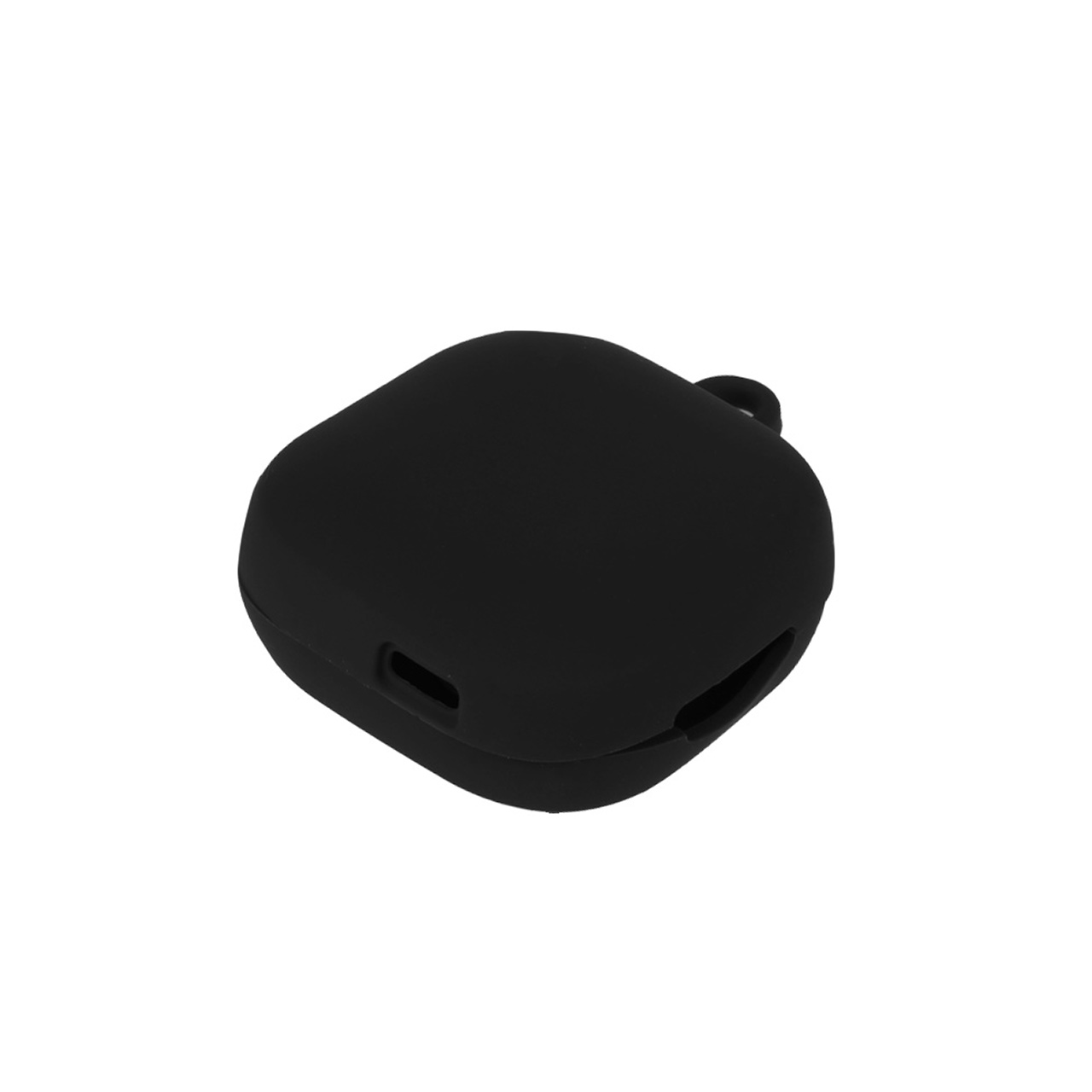 کاور سیلیکونی محافظ ایرفون QCY T13 مشکی همراه با آویز کارابین