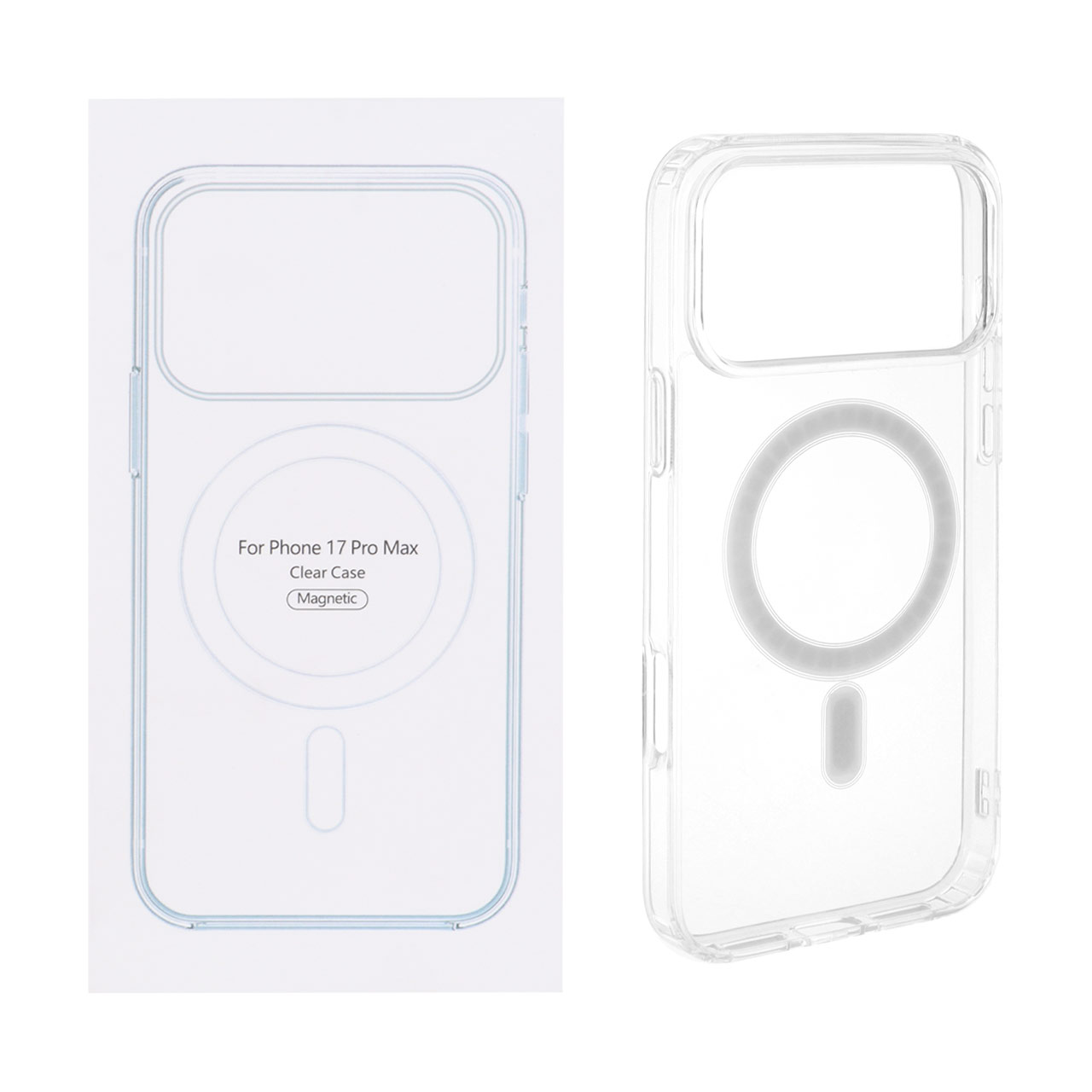 قاب شفاف Apple iPhone 17 Pro Max با قابلیت شارژ MagSafe