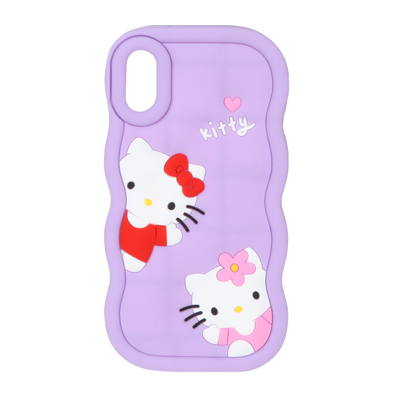 قاب طرح فانتزی Kitty سیلیکونی بنفش روشن مناسب برای آیفون X و آیفون XS