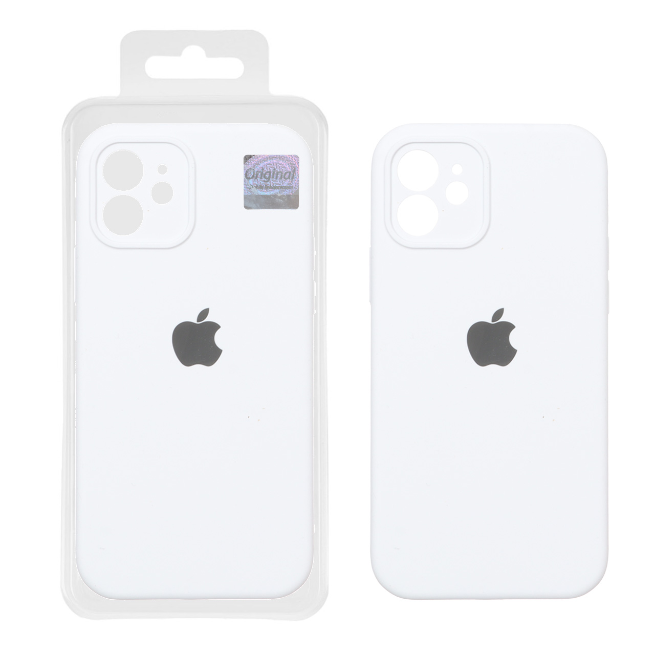 قاب سیلیکونی پاک کنی اورجینال Master Quality مدل Apple iPhone 12 - سفید (پک دار)