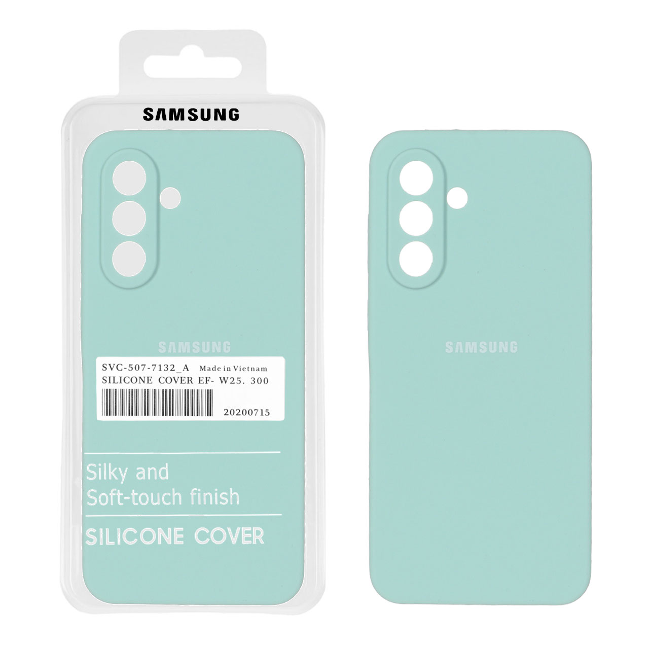 قاب سیلیکونی پاک کنی اورجینال درجه یک Samsung Galaxy A37 / A56 / A36 - سبز روشن (پک دار)