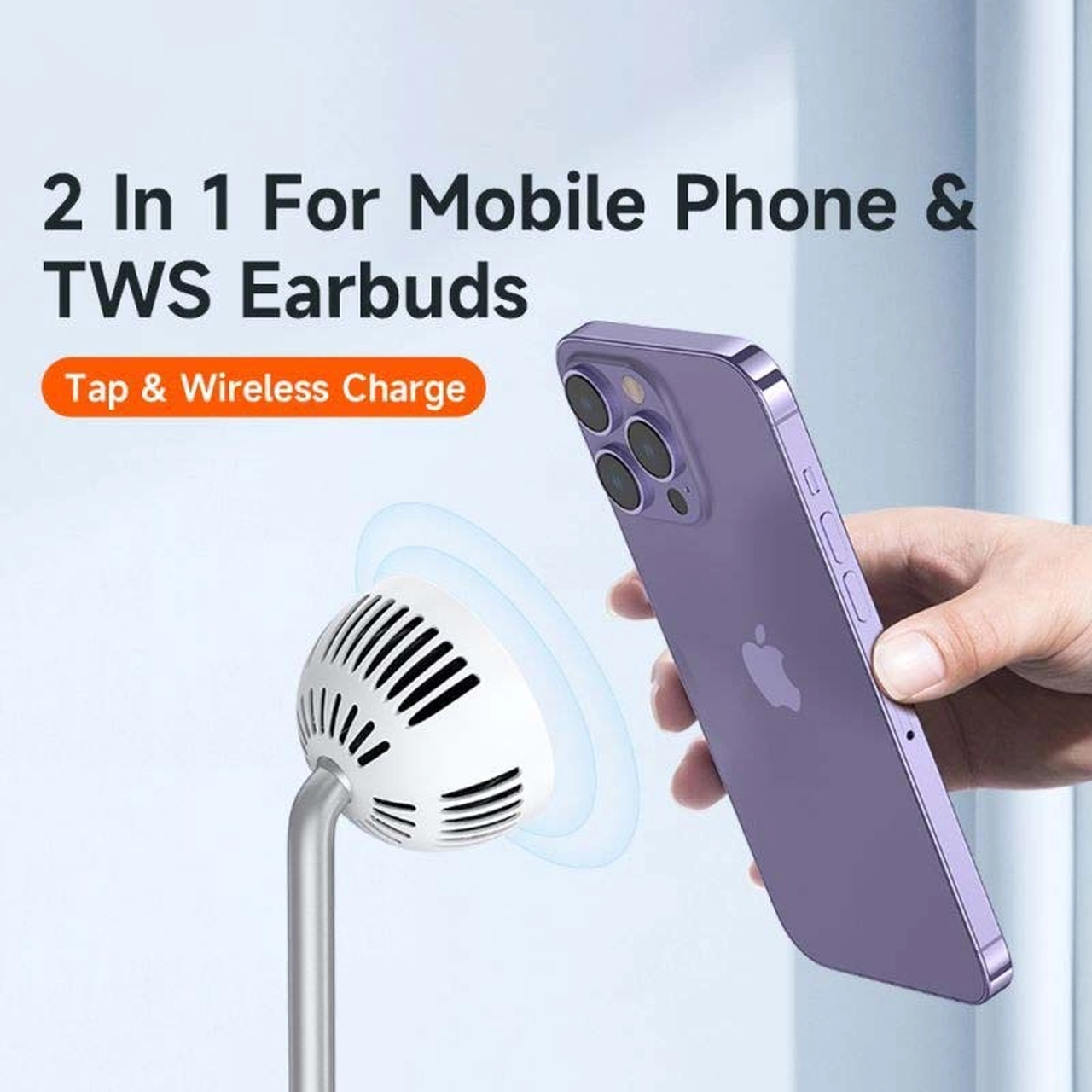 شارژر وایرلس مگ سیف رومیزی مک دودو مدل CH-2150 سفید