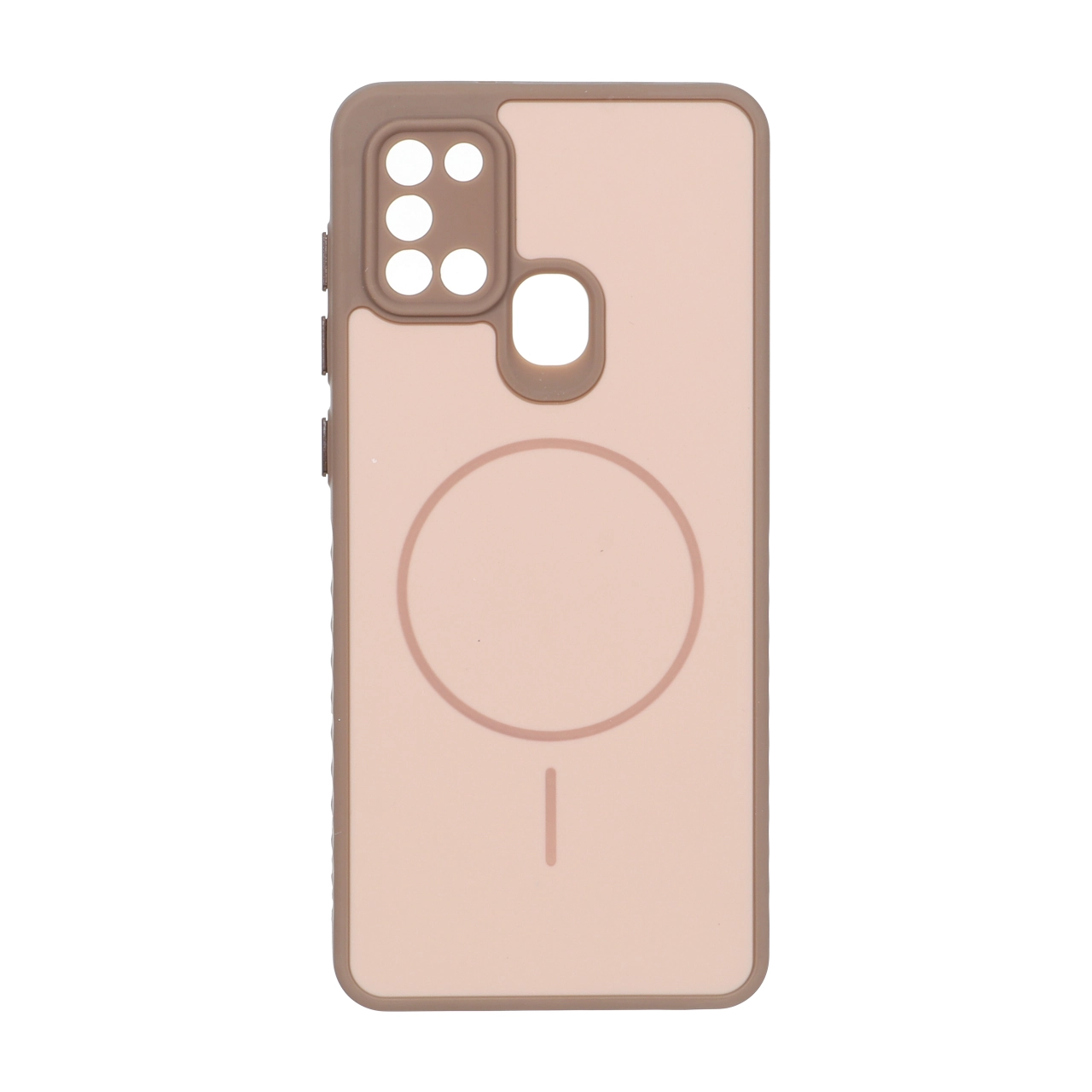 قاب طرح مگ سیف Soft محافظ لنزدار مناسب برای سامسونگ گلکسی A21s نسکافه ای