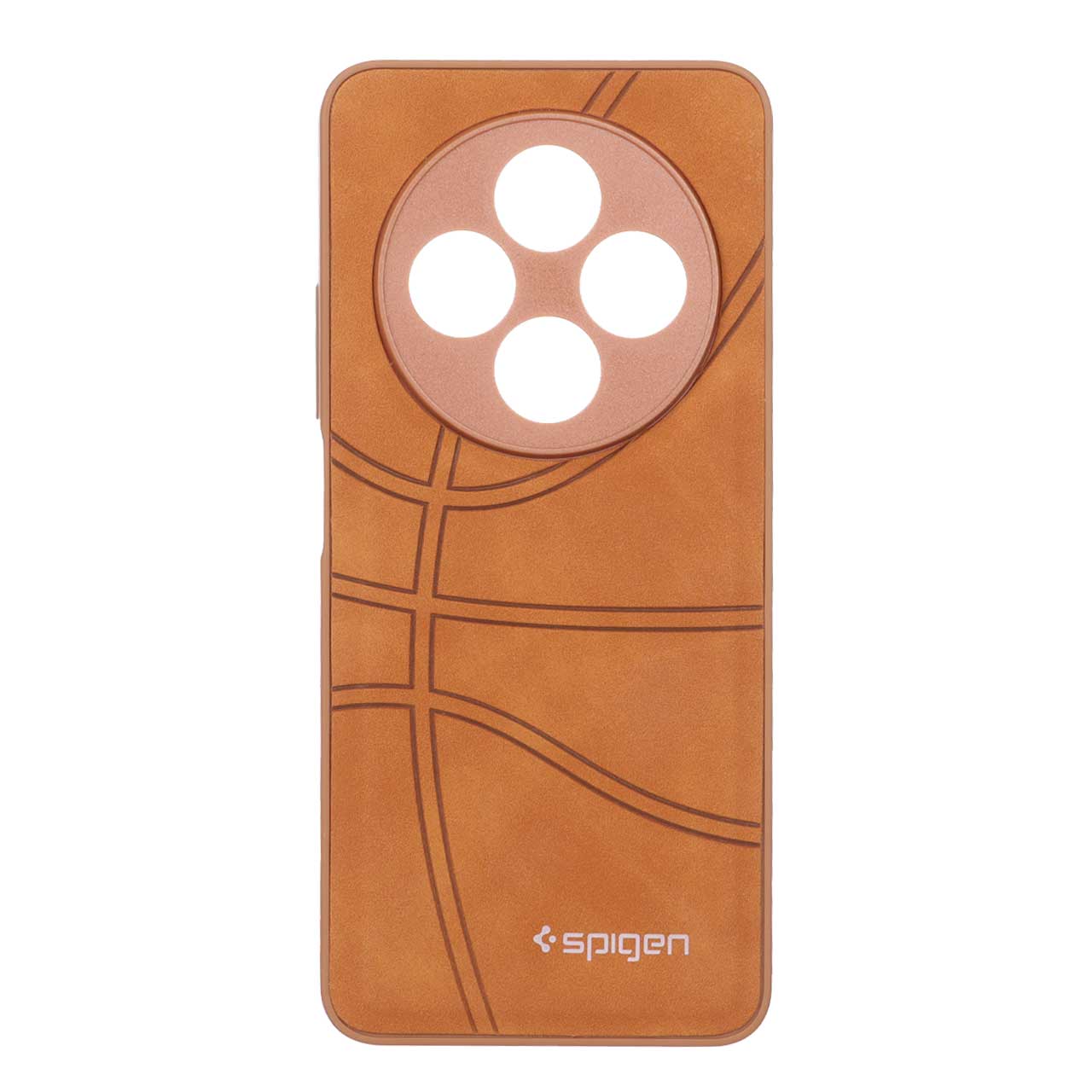 قاب طرح بسکتبالی جیر Spigen عسلی مناسب برای شیائومی ردمی 14C / ردمی A4 / پوکو C75