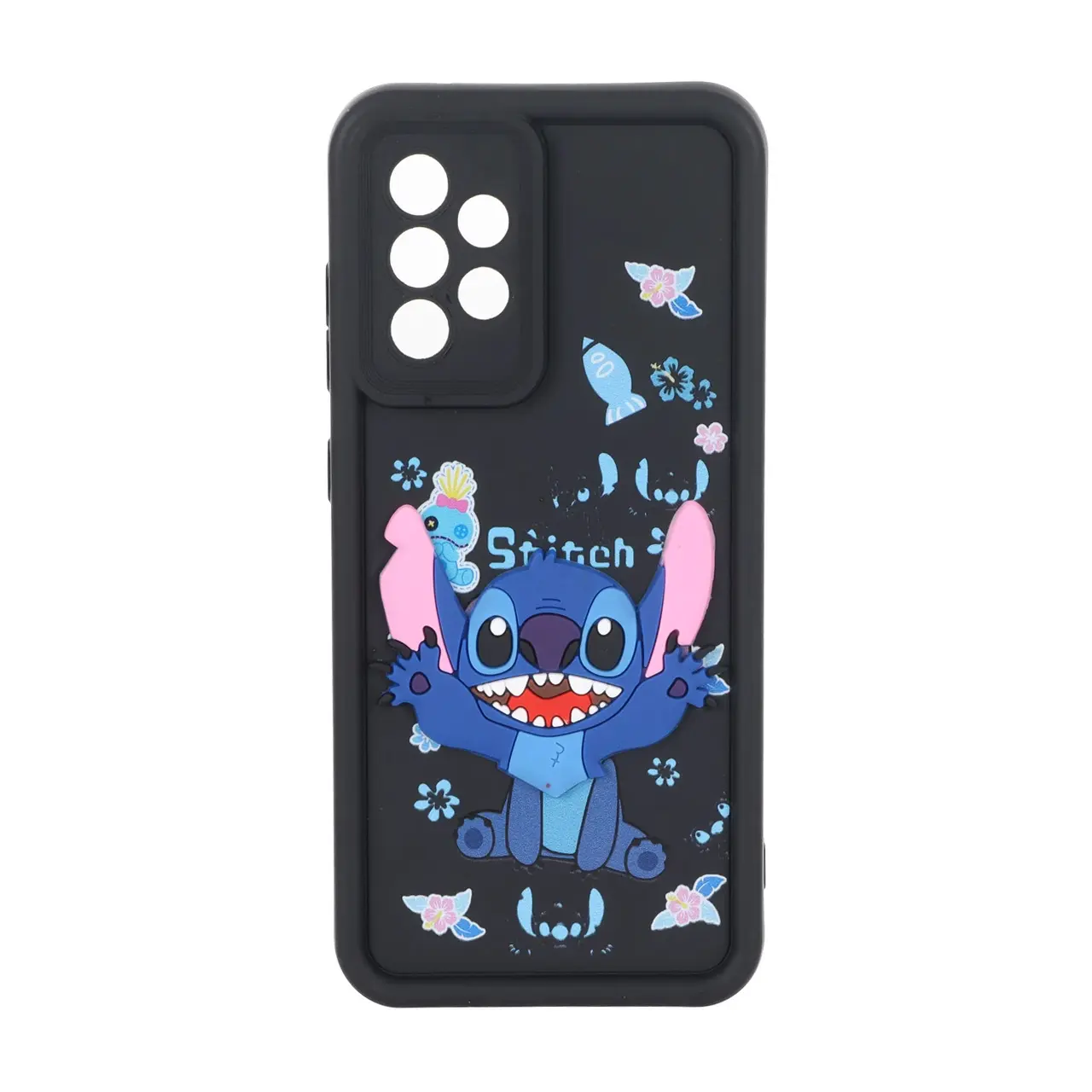 قاب طرح Solid Case عروسکی برجسته Stitch مناسب برای Samsung Galaxy A52 و A52s