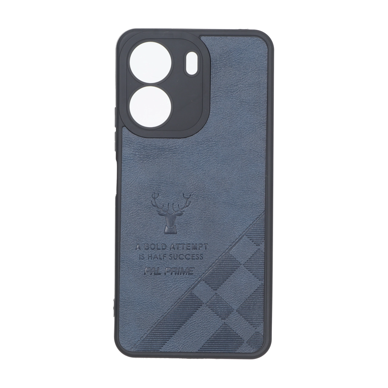 قاب طرح چرم گوزنی Pal Prime مدل Xiaomi Redmi 13C / Poco C65 - سرمه ای
