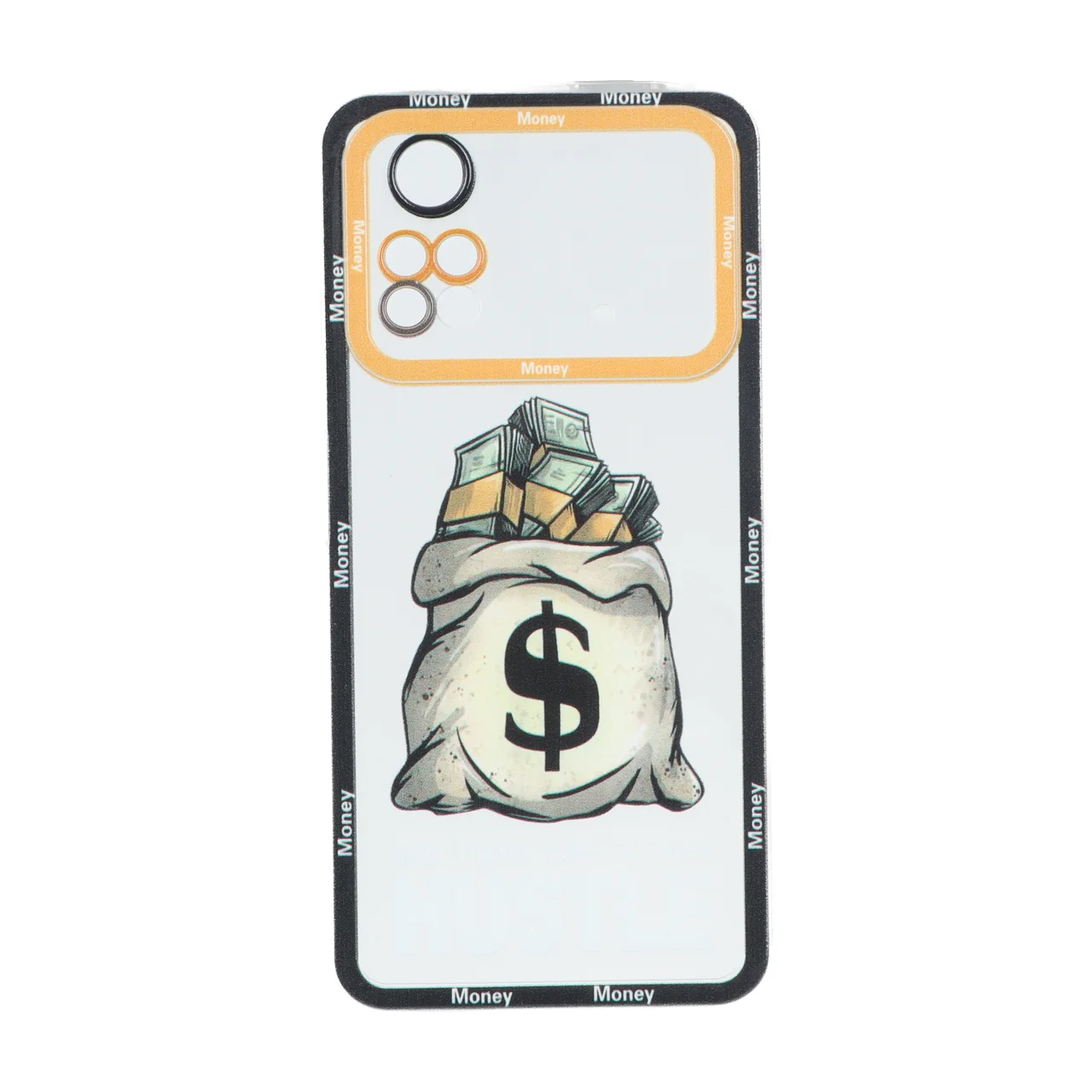 قاب ژله ای طرح Money دور رنگی مناسب برای شیائومی Poco M4 Pro 4G