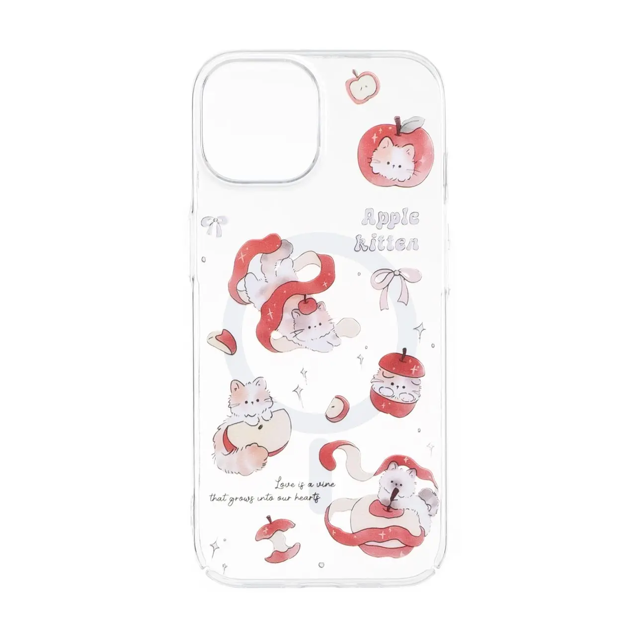 قاب Cute کریستالی طرح مگ سیف Apple iPhone 15 / iPhone 14 / iPhone 13 - کد 687