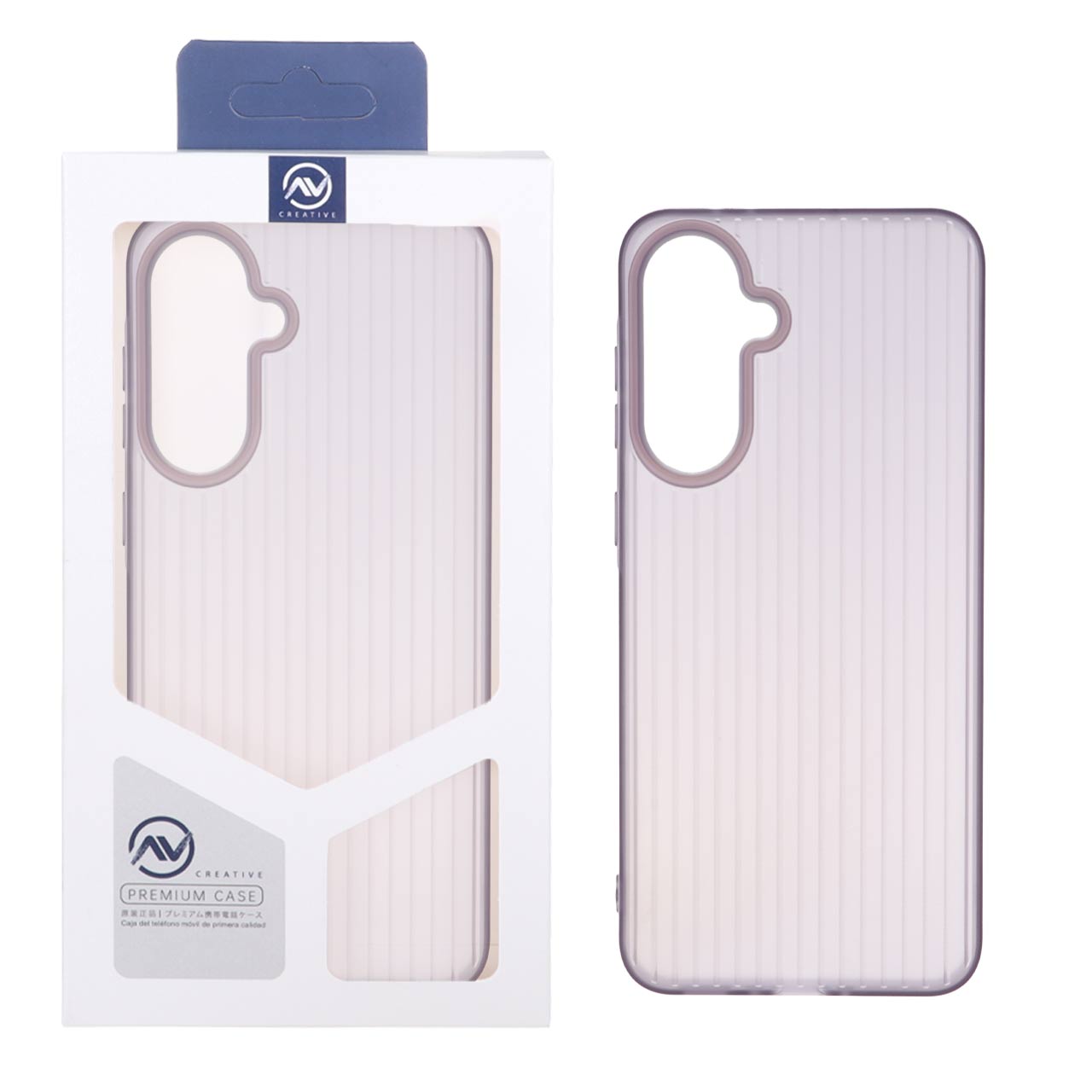 قاب ژله ای شفاف Line Case بنفش مناسب برای سامسونگ گلکسی A56 و A36