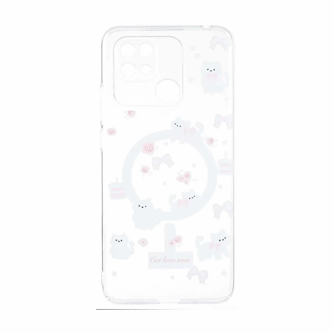 قاب Cute کریستالی طرح مگ سیف محافظ لنزدار Xiaomi Redmi 10C / Redmi 10 Power / Poco C40 - کد 178