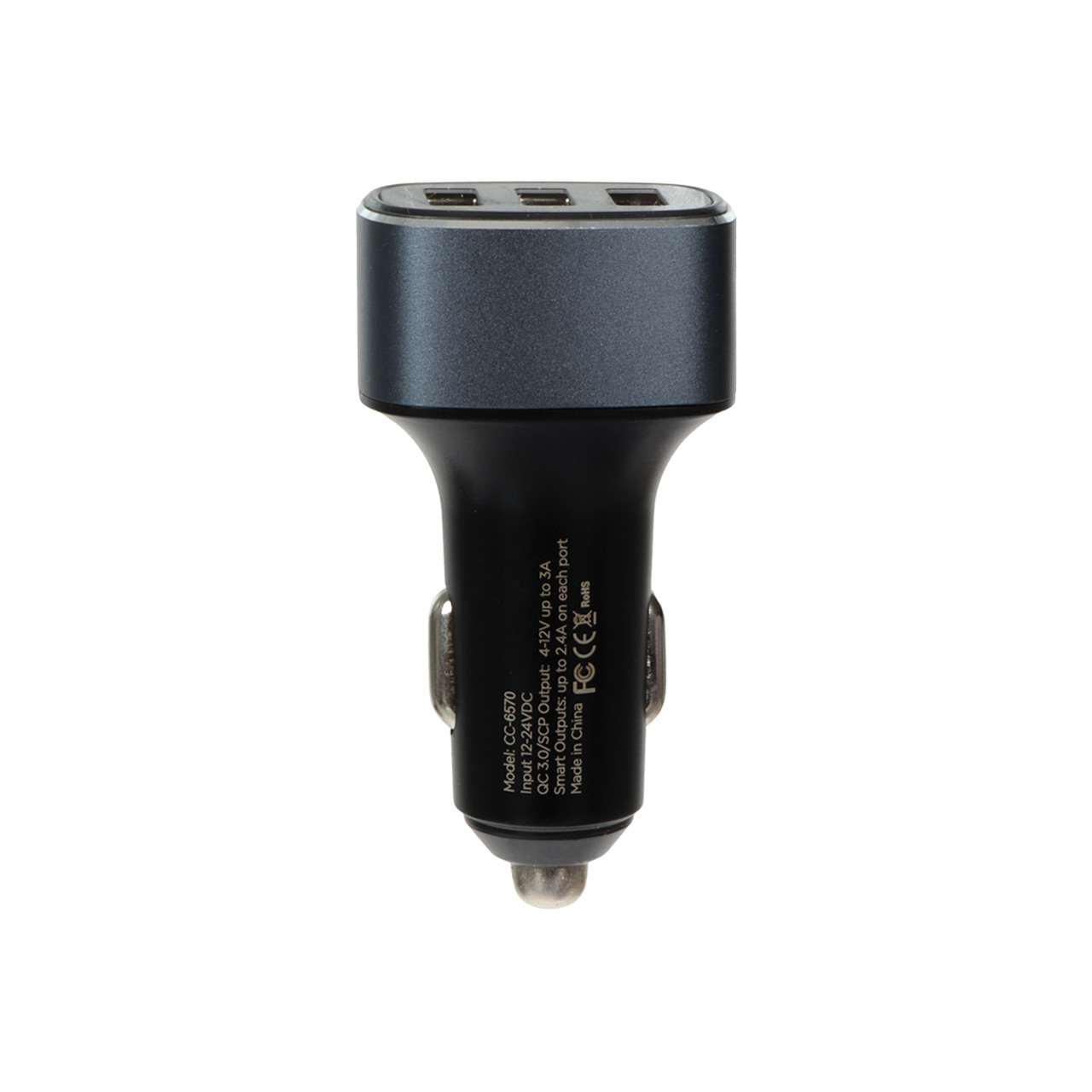 شارژر فندکی 42 وات فست سه پورت Mcdodo مدل CC-6570 - خاکستری تیره