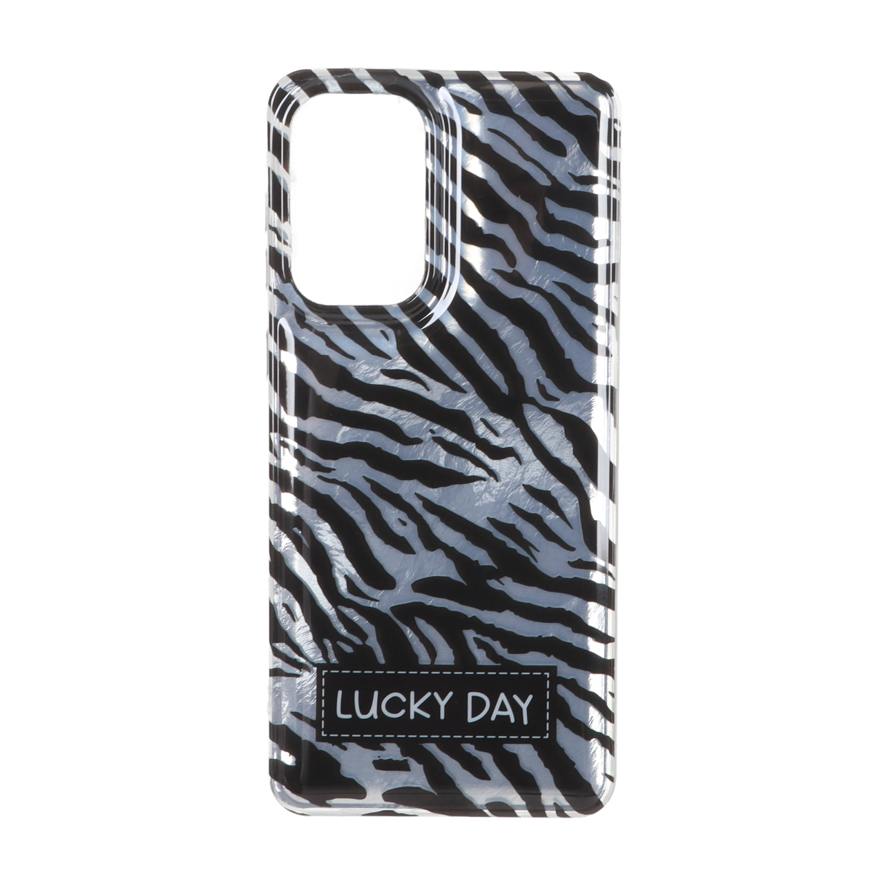 قاب طرح گورخری Lucky Day دور ژله ای شفاف مناسب برای سامسونگ گلکسی A73