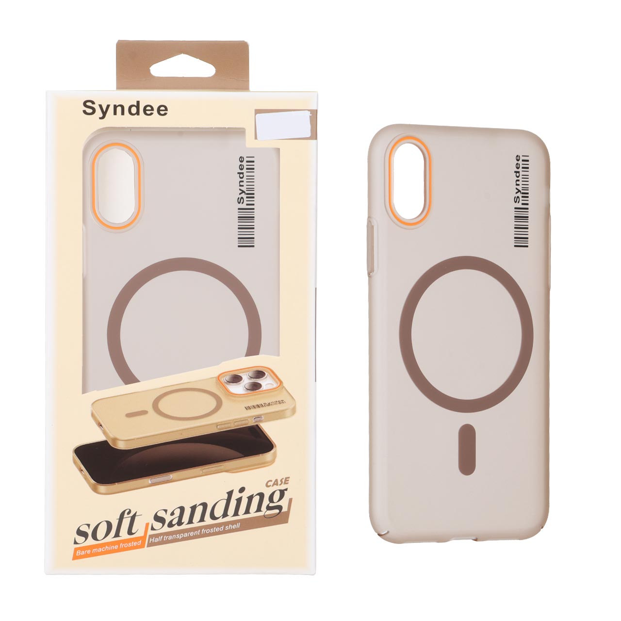 قاب مگ سیف مات Syndee صحرایی مناسب برای آیفون ایکس و آیفون ایکس اس