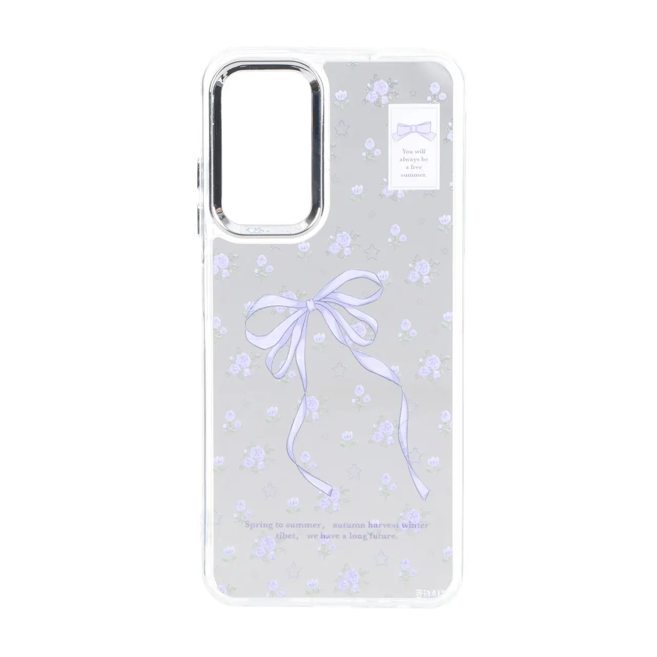قاب آینه ای طرح دار لنز متال Samsung Galaxy A05s / M14 4G / F14 4G - کد 1057
