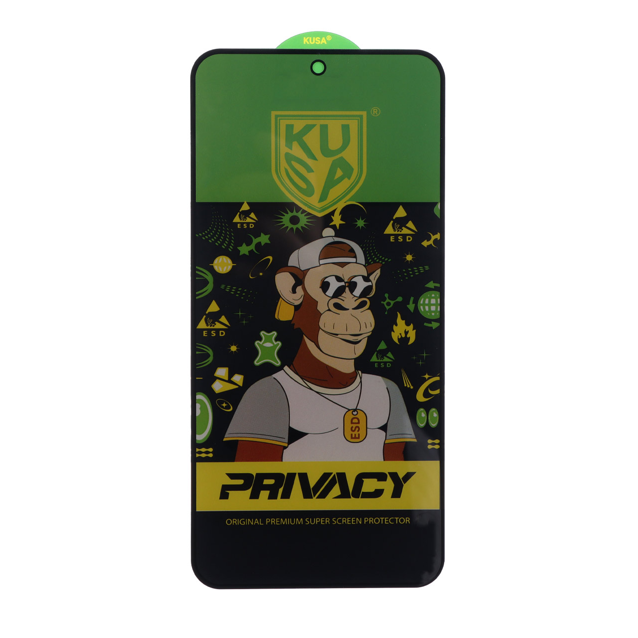 محافظ صفحه نمایش شیشه ای Full Cover Kusa - Privacy Anti Static مدل Samsung Galaxy S23 FE / A54 / Honor 400