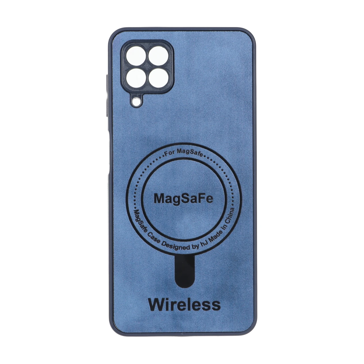 قاب Wireless طرح مگ سیف محافظ لنز برجسته مناسب برای سامسونگ گلکسی A22 4G / M22 / M32 4G / F22 - آبی