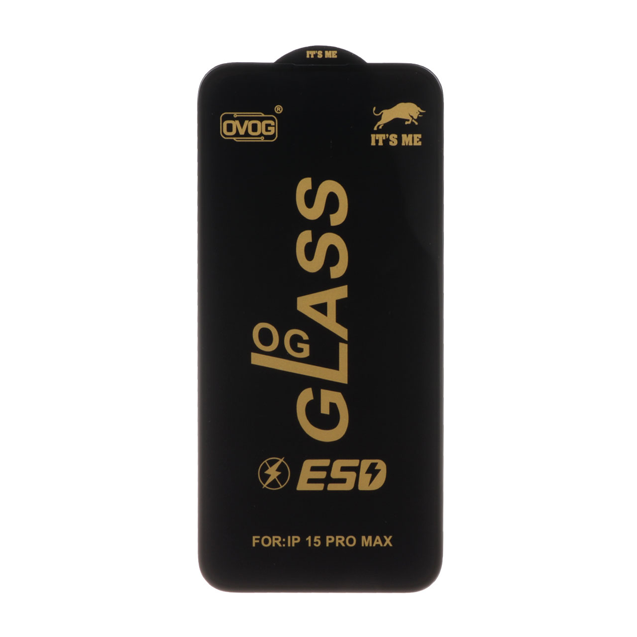 گلس محافظ صفحه نمایش تمام صفحه ESD مدل OVOG OG مناسب برای آیفون 15 پرو مکس