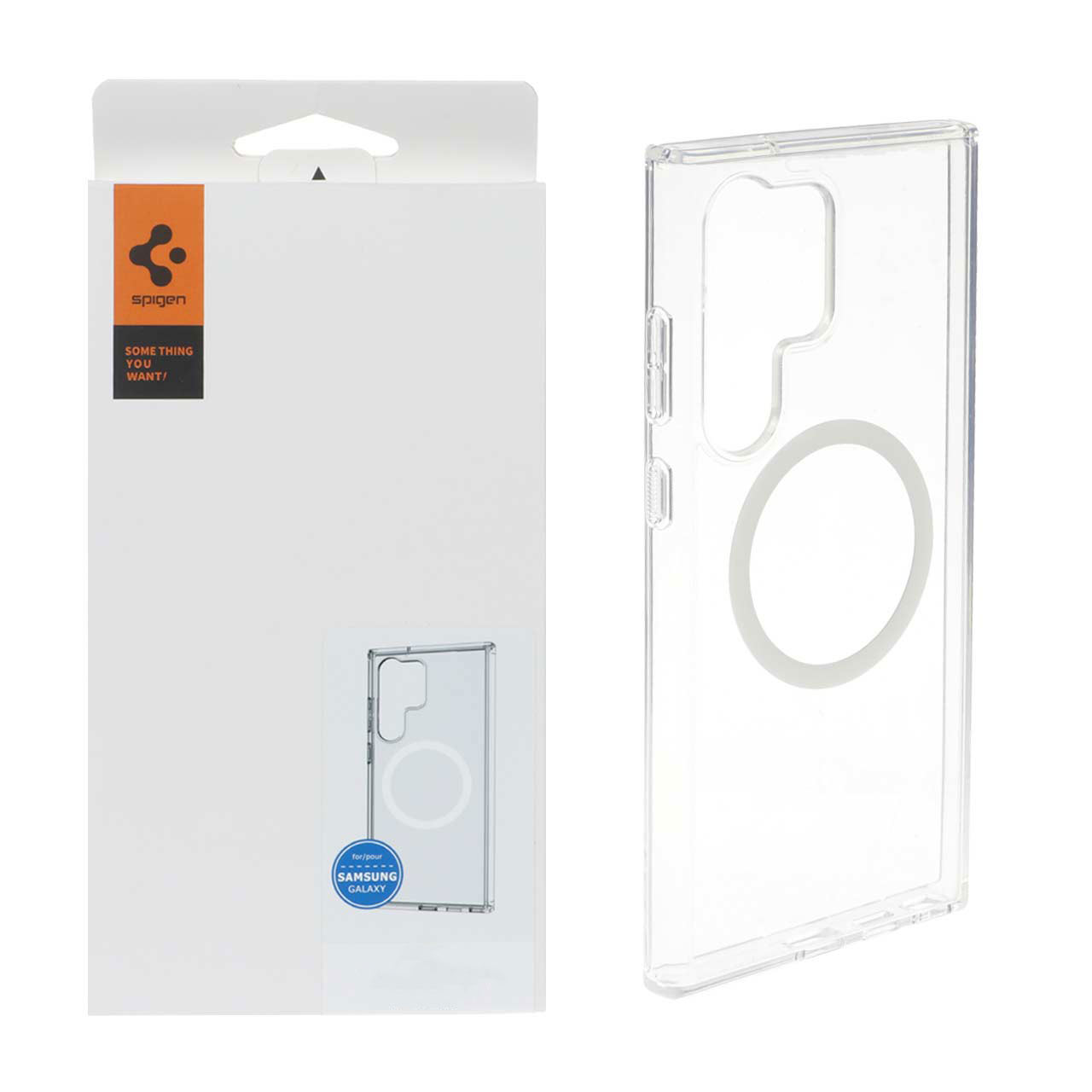 قاب طرح مگ سیف شفاف Spigen اورجینال مناسب برای سامسونگ گلکسی S24 اولترا