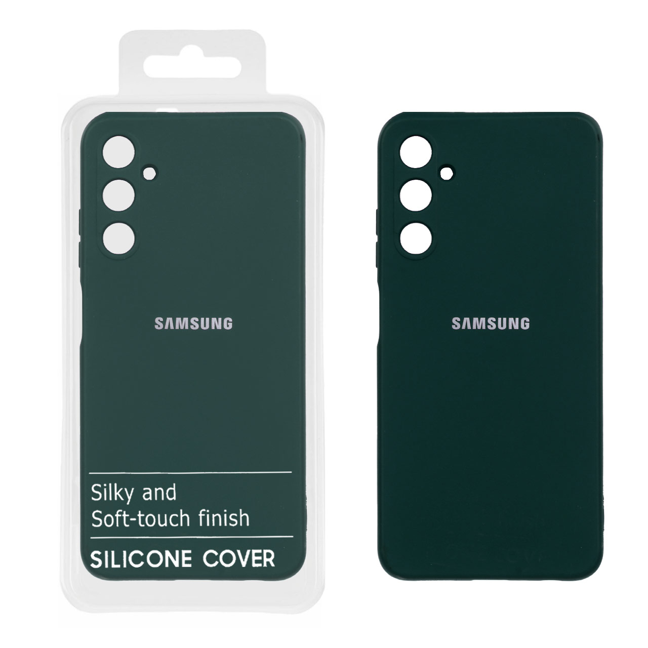 قاب نیو سیلیکون محافظ لنزدار RFF مدل Samsung Galaxy A05s / M14 4G / F14 4G - سبز تیره (پک دار)